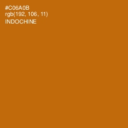 #C06A0B - Indochine Color Image