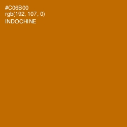 #C06B00 - Indochine Color Image