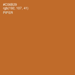 #C06B29 - Piper Color Image