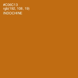 #C06C13 - Indochine Color Image