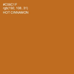 #C06C1F - Hot Cinnamon Color Image