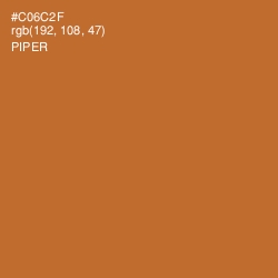 #C06C2F - Piper Color Image