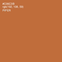 #C06C3B - Piper Color Image