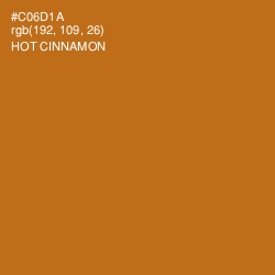 #C06D1A - Hot Cinnamon Color Image