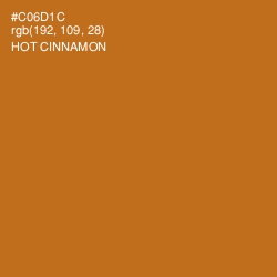 #C06D1C - Hot Cinnamon Color Image