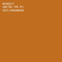 #C06D1F - Hot Cinnamon Color Image