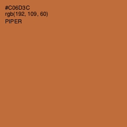 #C06D3C - Piper Color Image