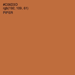 #C06D3D - Piper Color Image