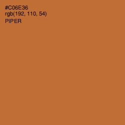 #C06E36 - Piper Color Image