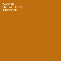#C06F0E - Indochine Color Image