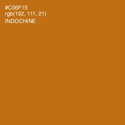 #C06F15 - Indochine Color Image