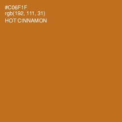 #C06F1F - Hot Cinnamon Color Image