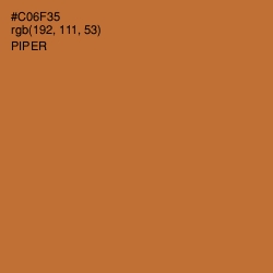 #C06F35 - Piper Color Image