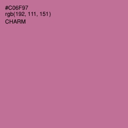 #C06F97 - Charm Color Image