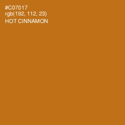 #C07017 - Hot Cinnamon Color Image