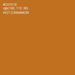 #C0701E - Hot Cinnamon Color Image