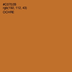 #C0702B - Ochre Color Image