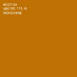 #C07104 - Indochine Color Image