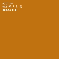 #C07110 - Indochine Color Image