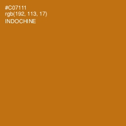 #C07111 - Indochine Color Image