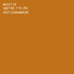 #C07119 - Hot Cinnamon Color Image