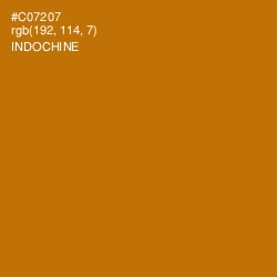 #C07207 - Indochine Color Image