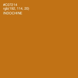 #C07214 - Indochine Color Image