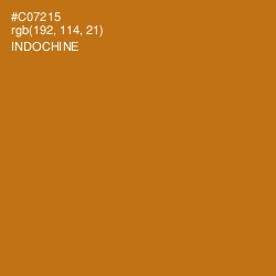 #C07215 - Indochine Color Image