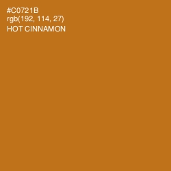 #C0721B - Hot Cinnamon Color Image