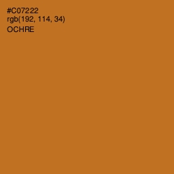 #C07222 - Ochre Color Image