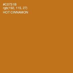 #C0731B - Hot Cinnamon Color Image