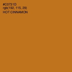 #C0731D - Hot Cinnamon Color Image