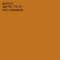 #C0731F - Hot Cinnamon Color Image