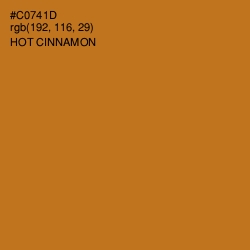 #C0741D - Hot Cinnamon Color Image