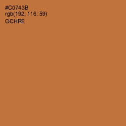 #C0743B - Ochre Color Image