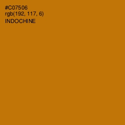 #C07506 - Indochine Color Image