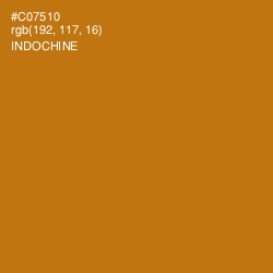 #C07510 - Indochine Color Image