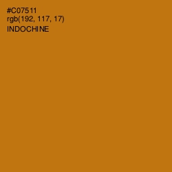 #C07511 - Indochine Color Image