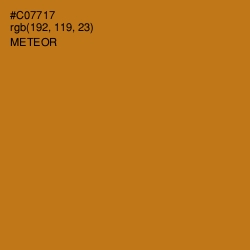 #C07717 - Meteor Color Image