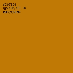 #C07904 - Indochine Color Image