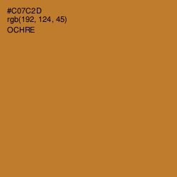 #C07C2D - Ochre Color Image