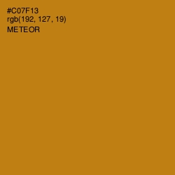 #C07F13 - Meteor Color Image