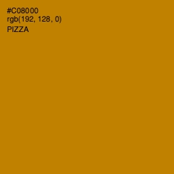 #C08000 - Pizza Color Image