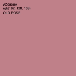 #C0808A - Old Rose Color Image