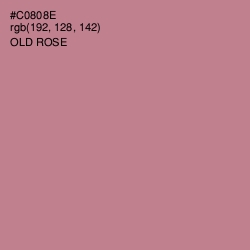 #C0808E - Old Rose Color Image