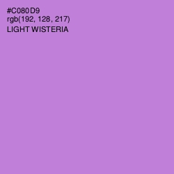 #C080D9 - Light Wisteria Color Image