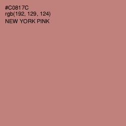 #C0817C - New York Pink Color Image