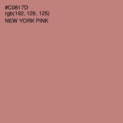 #C0817D - New York Pink Color Image