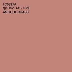 #C0837A - Antique Brass Color Image