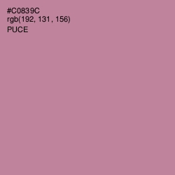 #C0839C - Puce Color Image